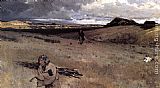Henry Farny Canvas Paintings - The Toilers of the Plains
